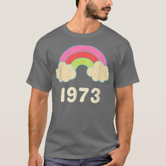 Pro Choice Feminism 1973 Rainbow Retro Groovy Femi T Shirt