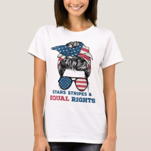 Pro Choice Feminist 4 juli - Stars Rand Eq T Shirt