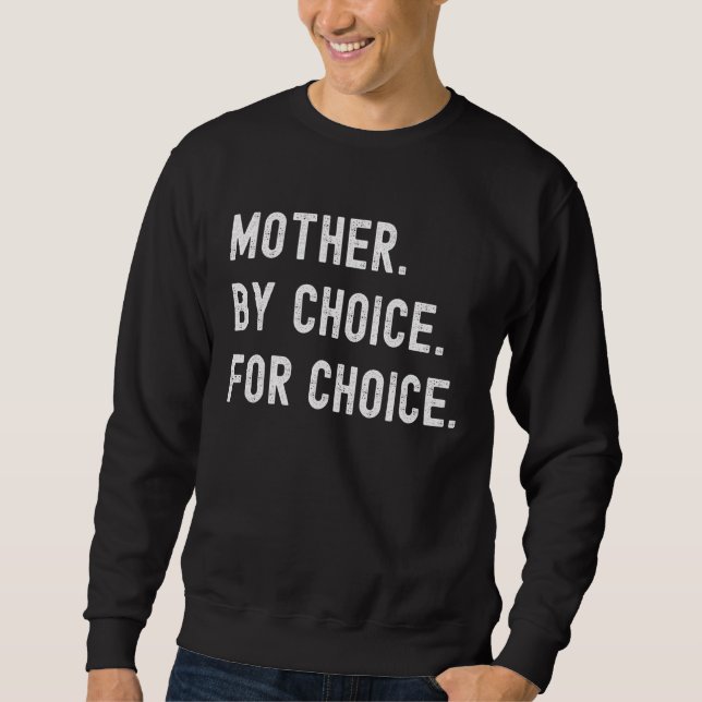 Pro Choice Feminist Mor efter eget val r Lång Ärmad Tröja (Framsida)