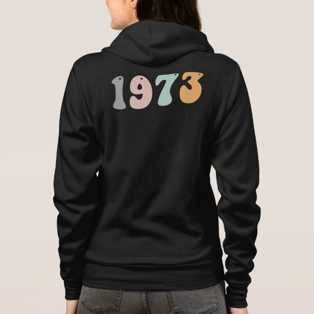 Pro Choice Feminist Roe V Wade Women Högers 1973 T Shirt (Baksida)