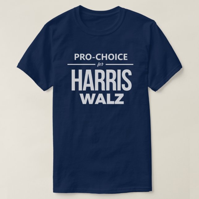 Pro-Choice för Harris Walz T Shirt (Design framsida)