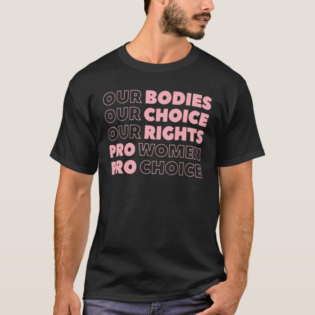 Pro Choice Hennes kropp Roe Wade Texas Wome T Shirt (Framsida)