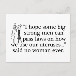 Pro Choice-kort Vykort