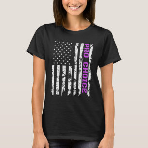 Pro Choice, Patriotic Lila American Pro Abortion T Shirt