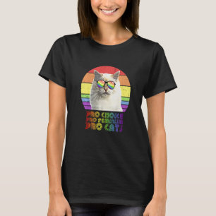 Pro Choice Pro Feminism Pro Cat Lgbtq Feminist 10 T Shirt