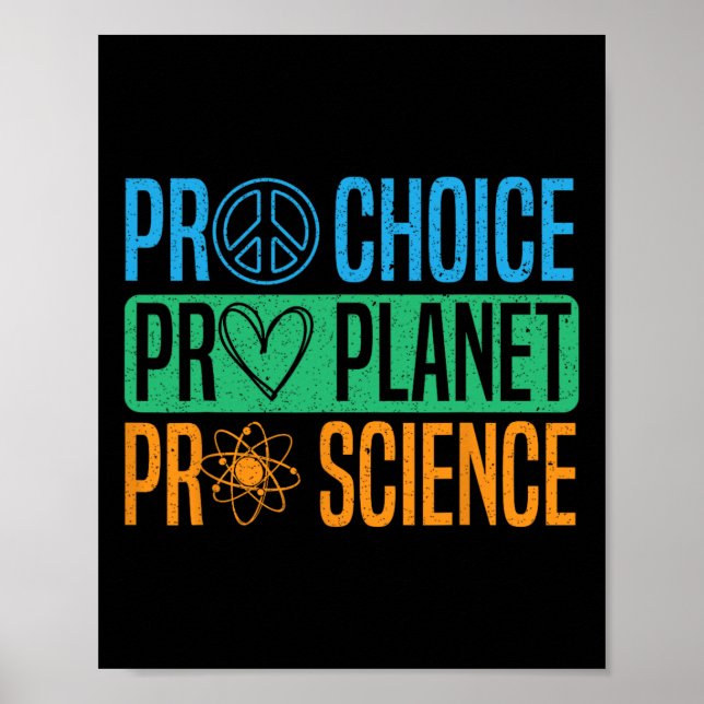 Pro Choice Pro Planet Pro Science Earth Day Enviro Poster (Framsidan)