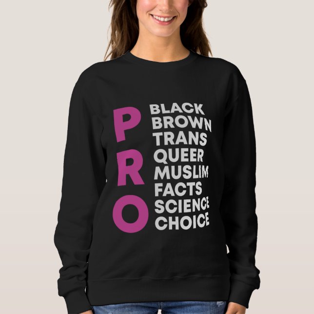 Pro Choice Queer Trans Science Black Gay pride Equ T Shirt (Framsida)