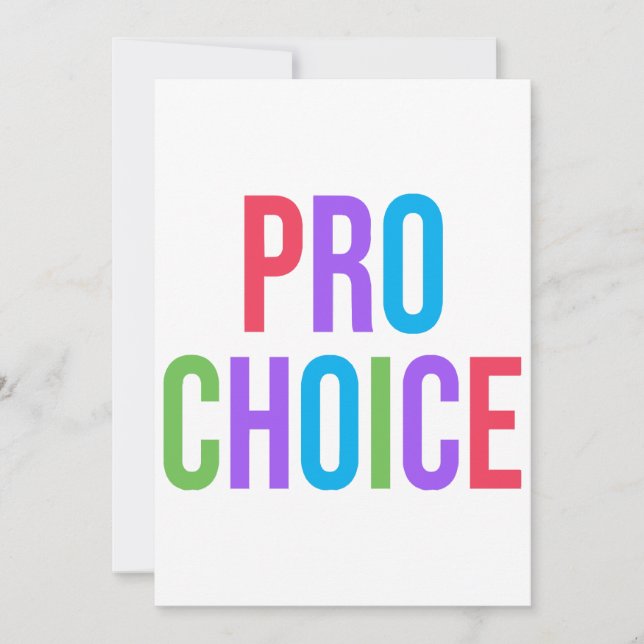 Pro-Choice Roe mot Wade Feminist Women's Högers Inbjudningar (Framsida)