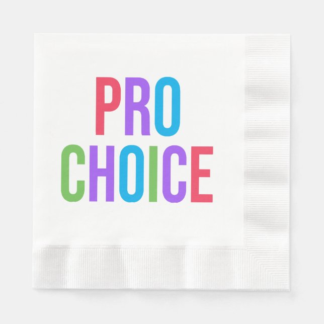 Pro-Choice Roe mot Wade Feminist Women's Högers Pappersservett (Framsidan)