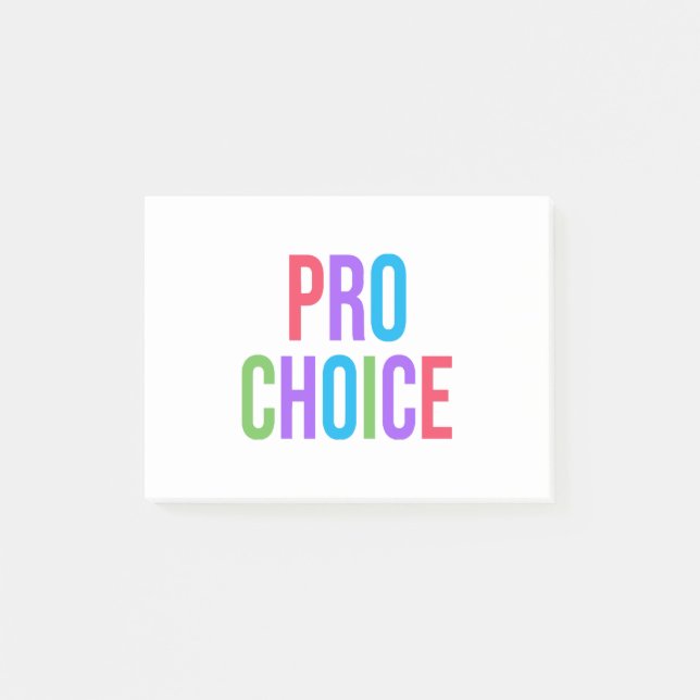 Pro-Choice Roe mot Wade Feminist Women's Högers Post-it Block (Framsida)