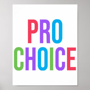 Pro-Choice Roe mot Wade Feminist Women's Högers Poster