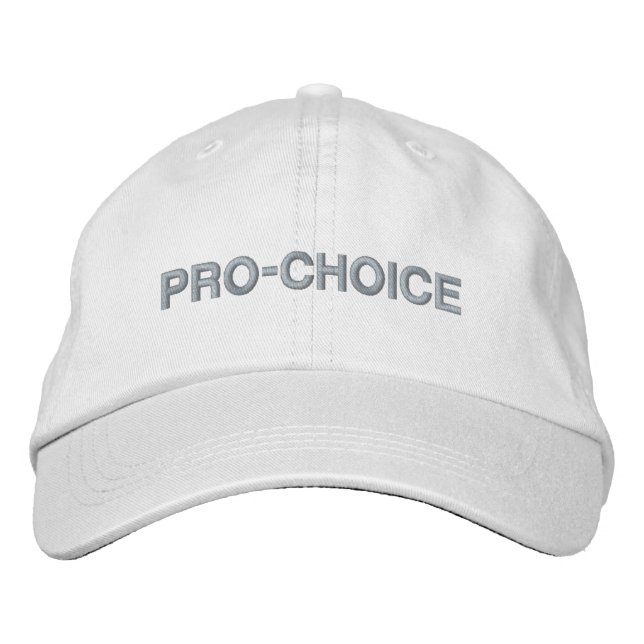 Pro Choice rosa vit anpassad minimalistisk modern Broderad Keps (Framsida)