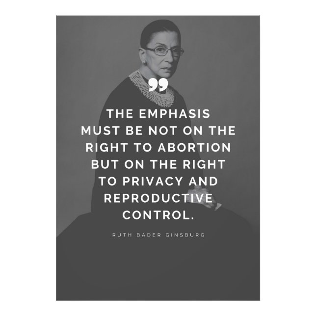 Pro Choice Ruth Bader Ginsburg-offert Fototryck (Framsidan)