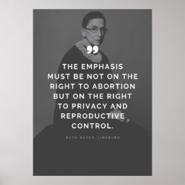 Pro Choice Ruth Bader Ginsburg-offert Poster