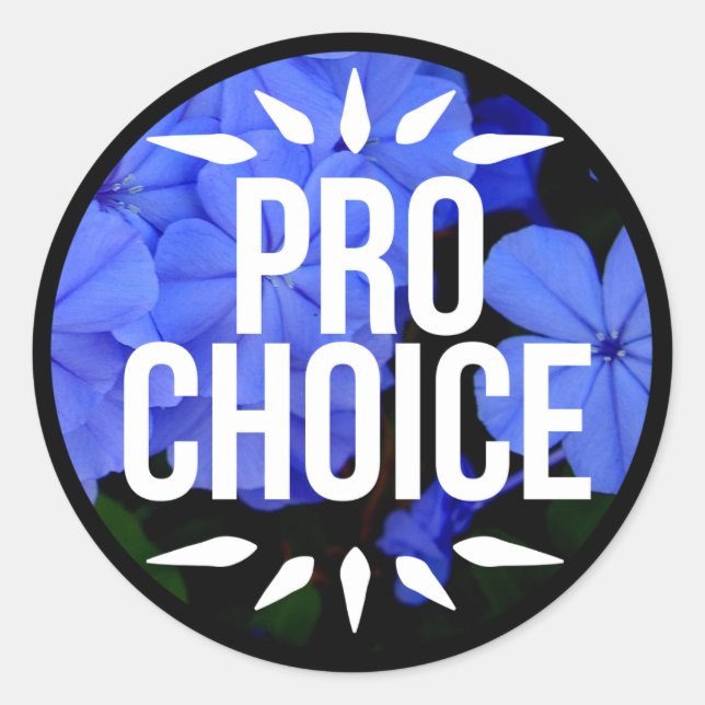 Pro Choice Stickers Runt Klistermärke (Framsida)