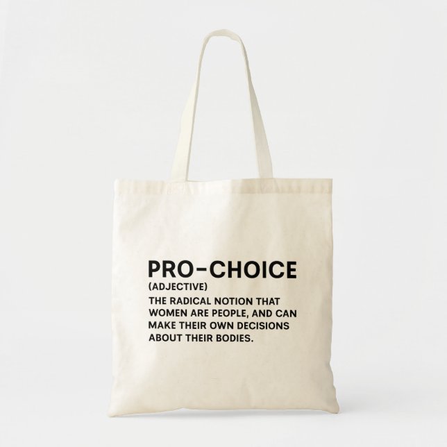 Pro-Choice Tygkasse (Framsidan)
