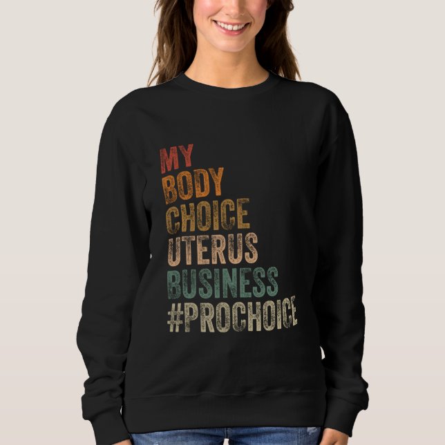 Pro Choice Uterus Business prochoic T Shirt (Framsida)