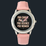 Pro Choice Women's Högers Feminist Patriarchy LGBT Armbandsur<br><div class="desc">Pro Choice Women's Högers Feminist Patriarchy LGBTQ Pride Activist Social Justice</div>