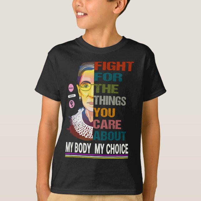 Pro Choice Womens Ruth Bader Ginsburg Protest Marc T Shirt (Framsida)