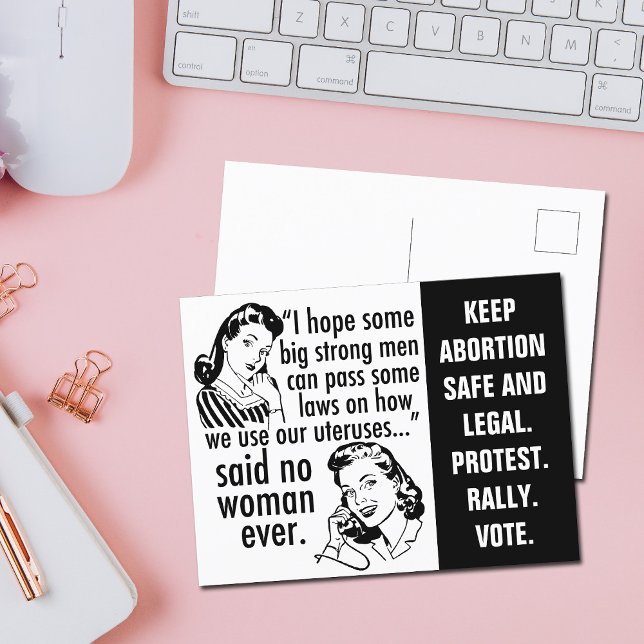 Pro-Choote - citat från den politiska Tecknaden Fe Vykort (Skapare uppladdad)