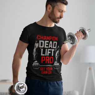 Pro Dead Hiss Weight Lifter Barbell Tee Manar TSHI