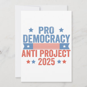 Pro Democracy Anti Project 2025 Republican Trump Inbjudningar