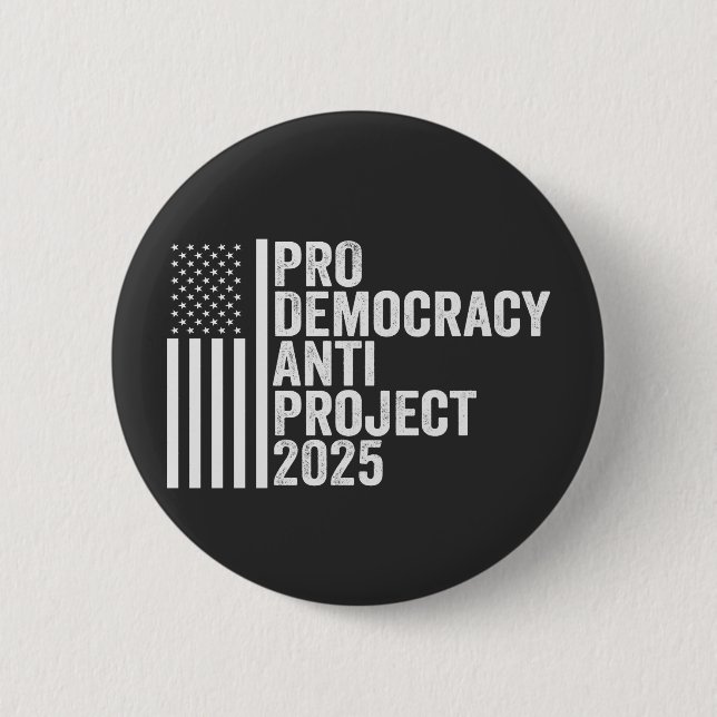 Pro Democracy Anti Project 2025 Republican Trump Knapp (Framsida)