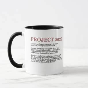 Pro Democracy Anti Project 2025 Republican Trump Mugg