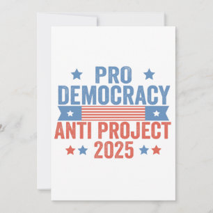 Pro Democracy Anti Project 2025 Republican Trump Tack Kort