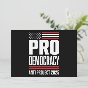 Pro Democracy Anti Project 2025 Trump 2025 Inbjudningar