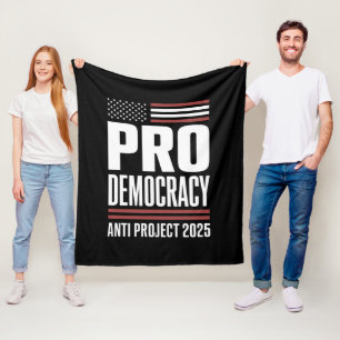 Pro demokrati Anti Project 2025 Trump 2025 Fleecefilt