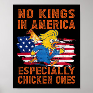 Pro-demokrati Inga kungar i Amerika speciellt höns Poster