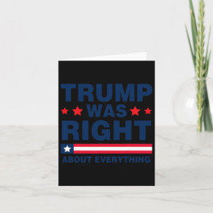 Pro Donald Trump 2024 Lustigt Trump var Höger om Kort