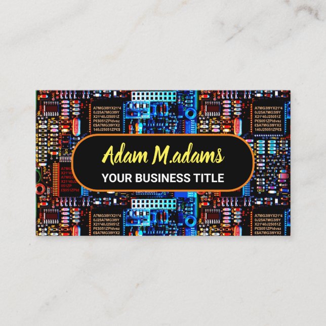 Pro Electronic PCB Prated Circuit Board (QR-kod) Visitkort (Framsida)