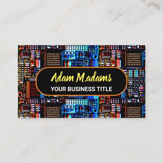 Pro Elektronisk Kretskort (QR-kod) Visitkort (Framsida)