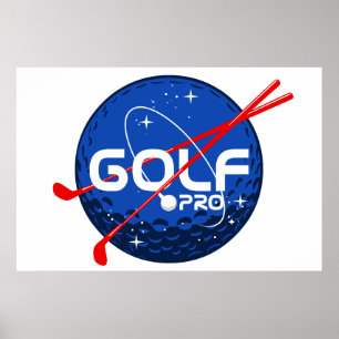 Pro för Golf Poster