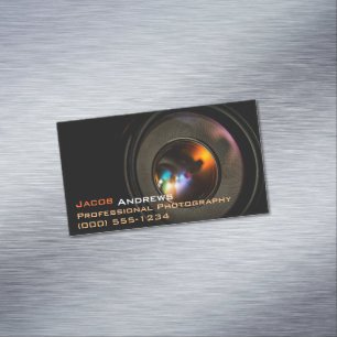 Pro fotografi (kameran Lens) Magnetiska Visitkort