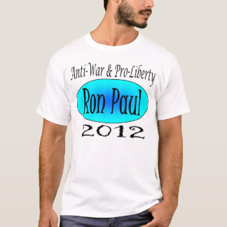 Pro frihet Ron Paul för Anti krig T-shirt