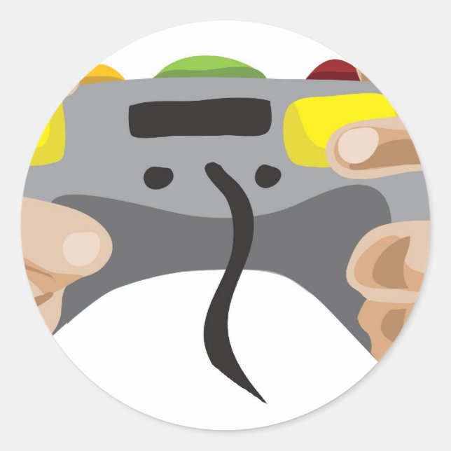 pro gamer!  Anpassade: Runt Klistermärke (Framsida)