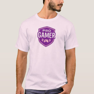 PRO GAMER Shield Badge T Shirt