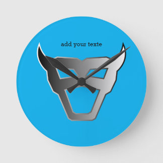 Pro Gamer Silver Emblem Rund Klocka