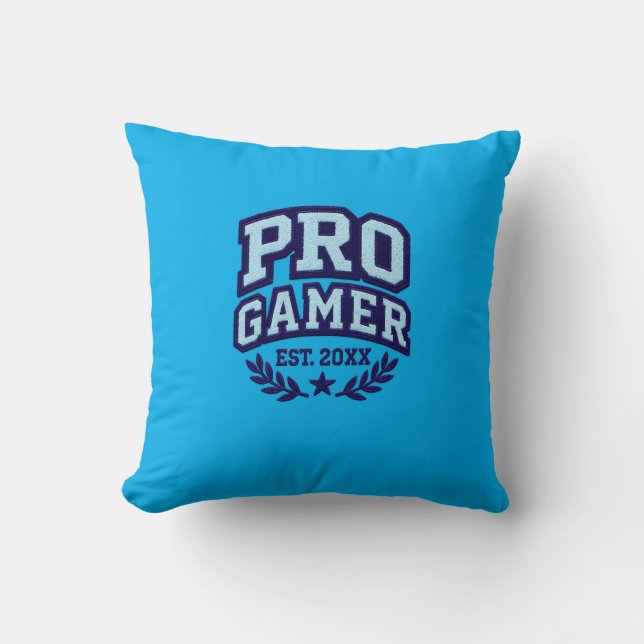 PRO GAMER - Varsity Chenille Patch Kudde (Framsida)