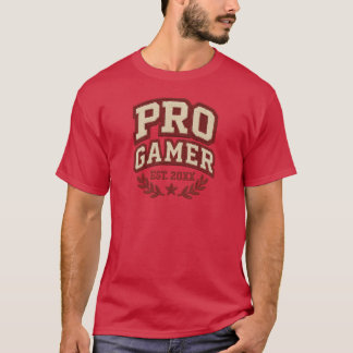 PRO GAMER - Varsity Chenille Patch Stil T Shirt