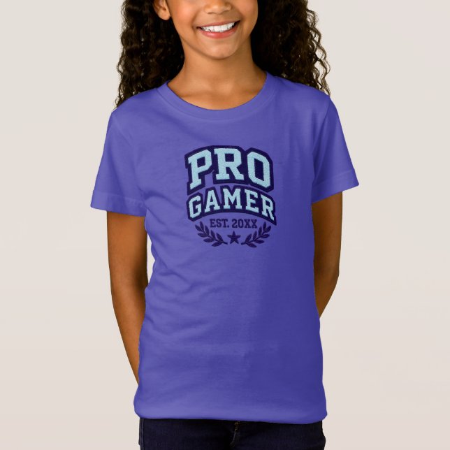 PRO GAMER - Varsity Chenille Patch T Shirt (Framsida)