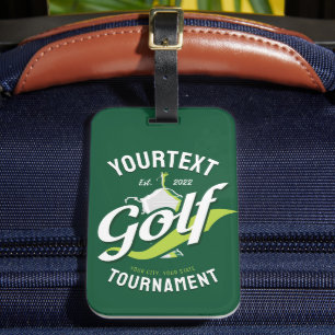 Pro Golfer NAMN Golf Trophy Tournament Golfing Bagagebricka