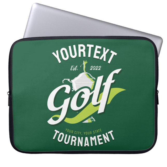 Pro Golfer NAMN Golf Trophy Tournament Golfing Laptop Fodral (Framsidan)
