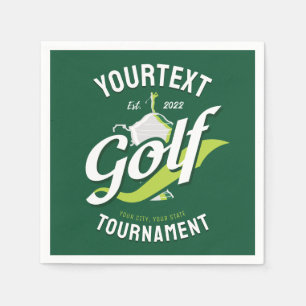 Pro Golfer NAMN Golf Trophy Tournament Golfing Pappersservett