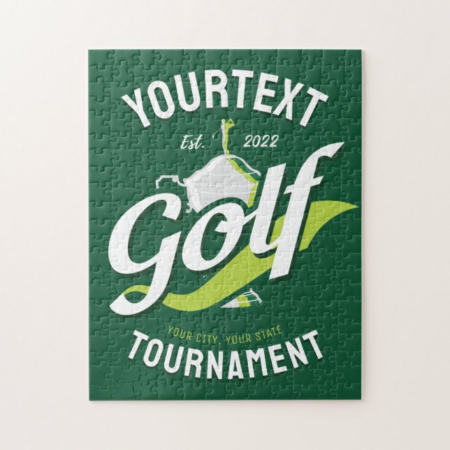 Pro Golfer NAMN Golf Trophy Tournament Golfing Pussel (Vertikal)