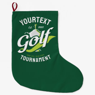 Pro Golfer NAMN Golf Trophy Tournament Golfing Stor Julstrumpa