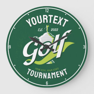 Pro Golfer NAMN Golf Trophy Tournament Golfing Stor Klocka